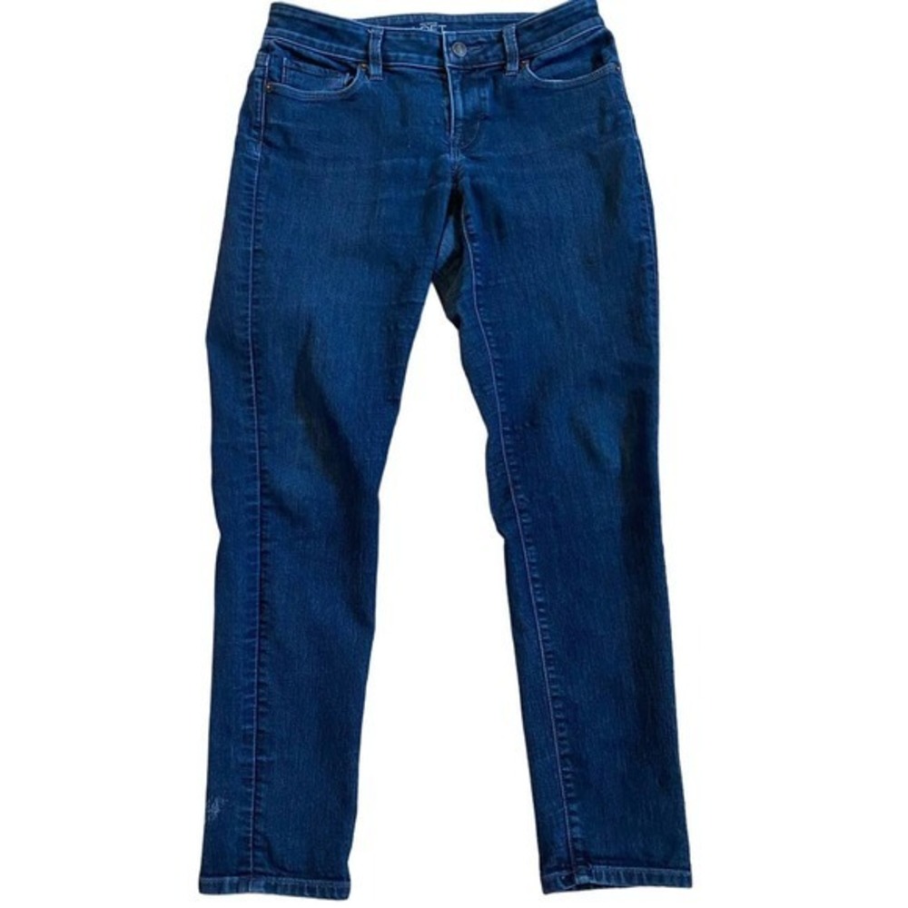 Ann Taylor Loft‎ Blue Jeans Curvy Skinny Stretch Pants Size 27/4 EUC